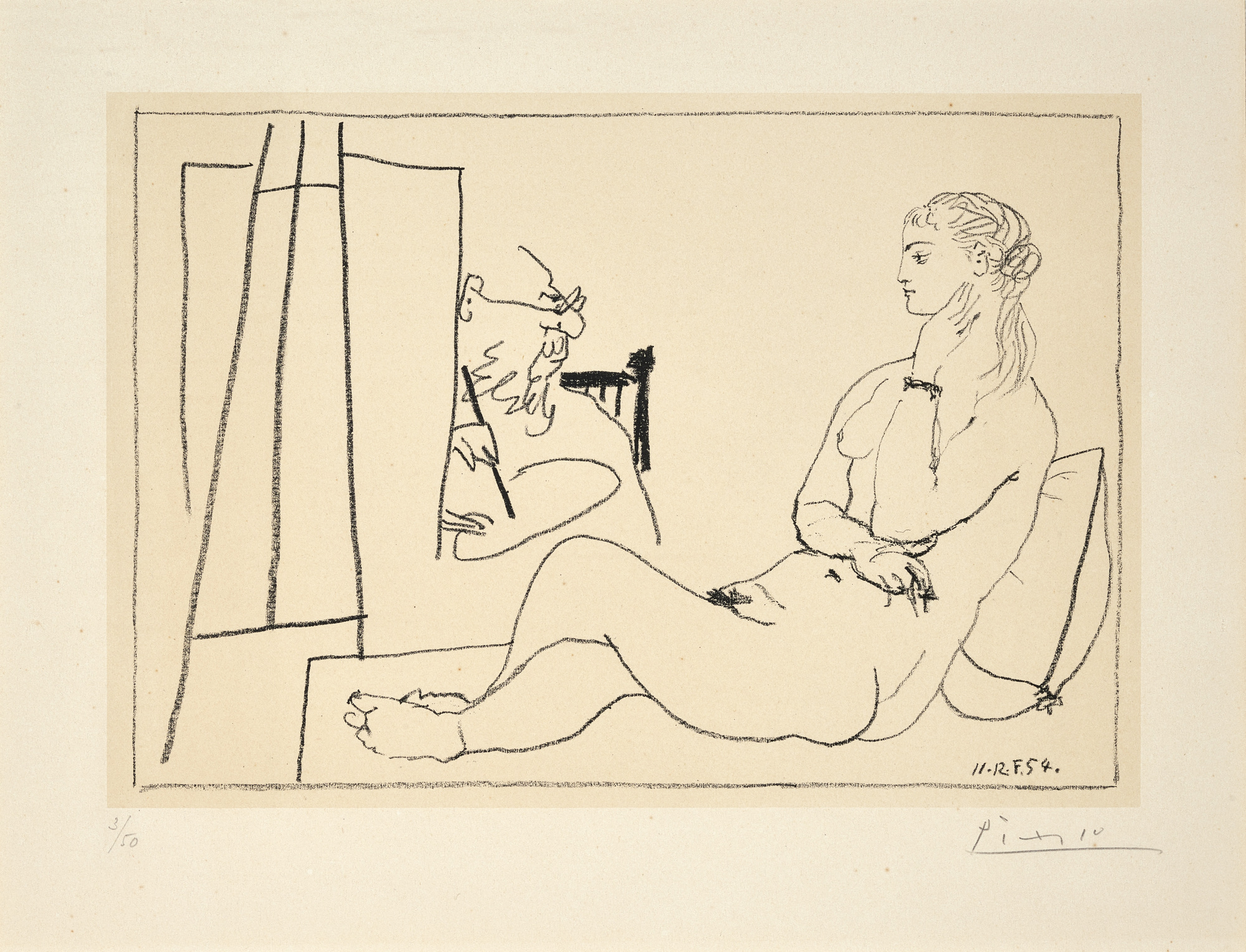 Pablo Picasso, Le modèle étendu
