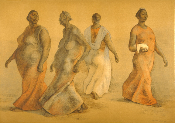 Francisco Zuniga, Mujeres caminando I (Women Walking I)