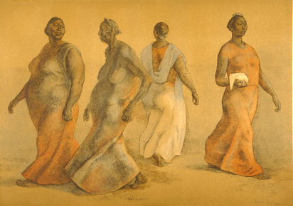 Mujeres caminando I (Women Walking I)