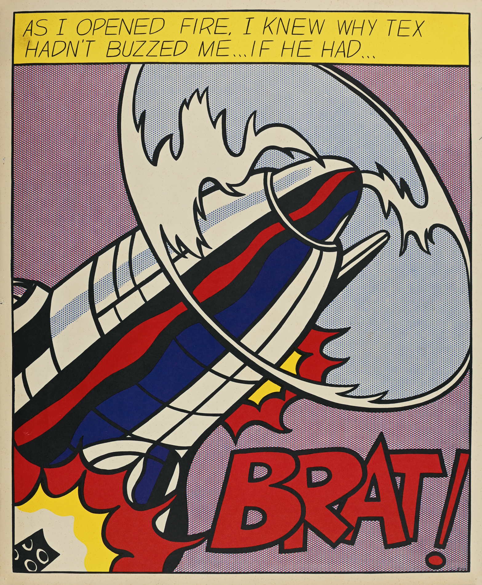 Roy Lichtenstein, As I Opened Fire Poster
