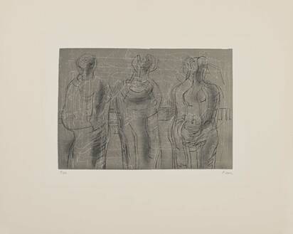 Three Cloaked Figures I