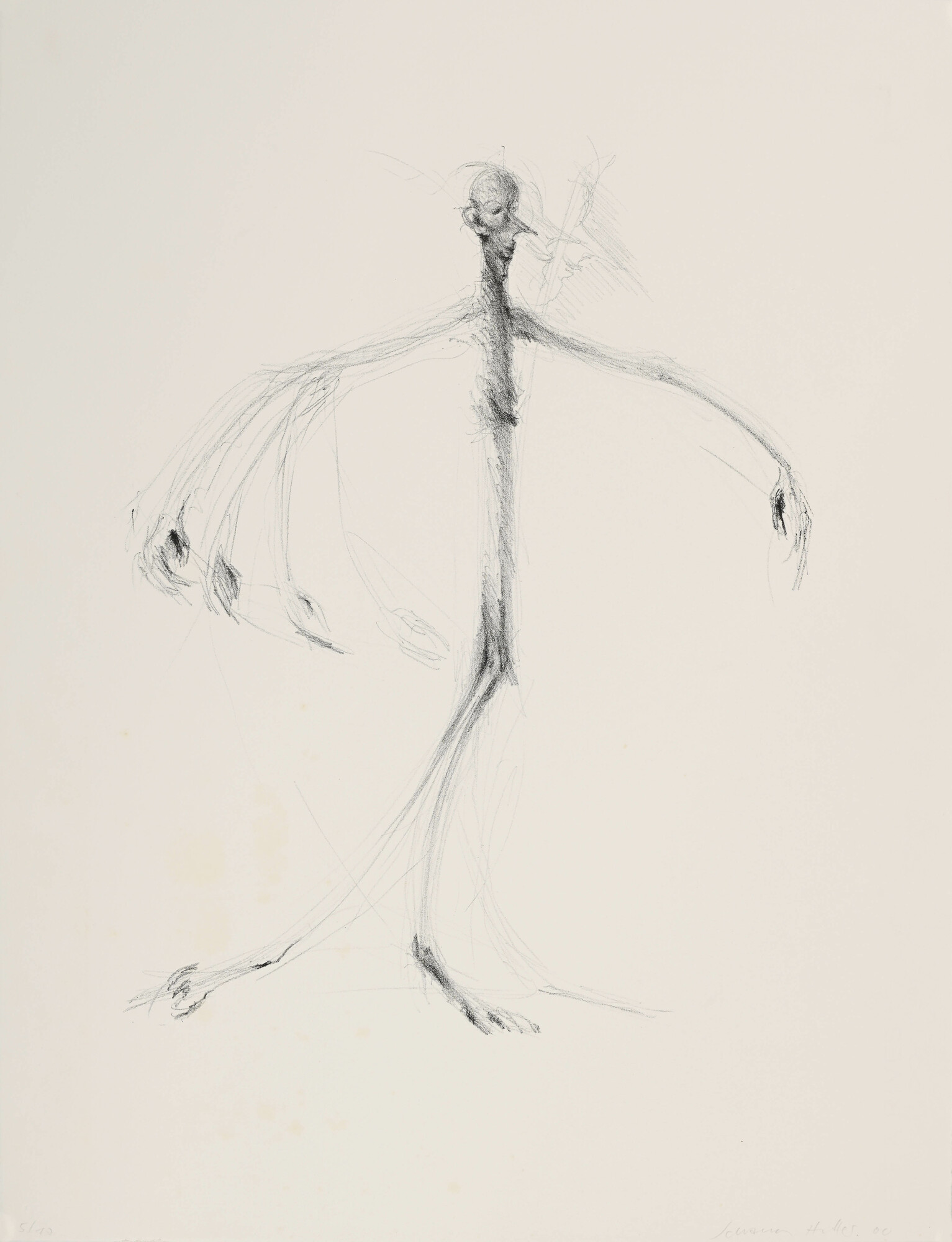 Schang Hutter, 2 sheets and folder "Il ballo di senza"