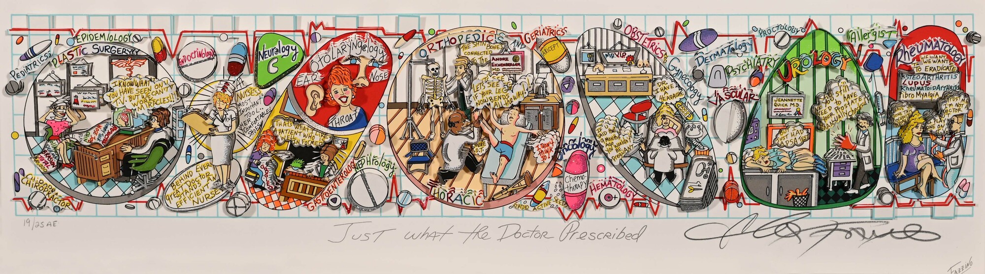 Charles Fazzino, Just what the Doctor Prescribed