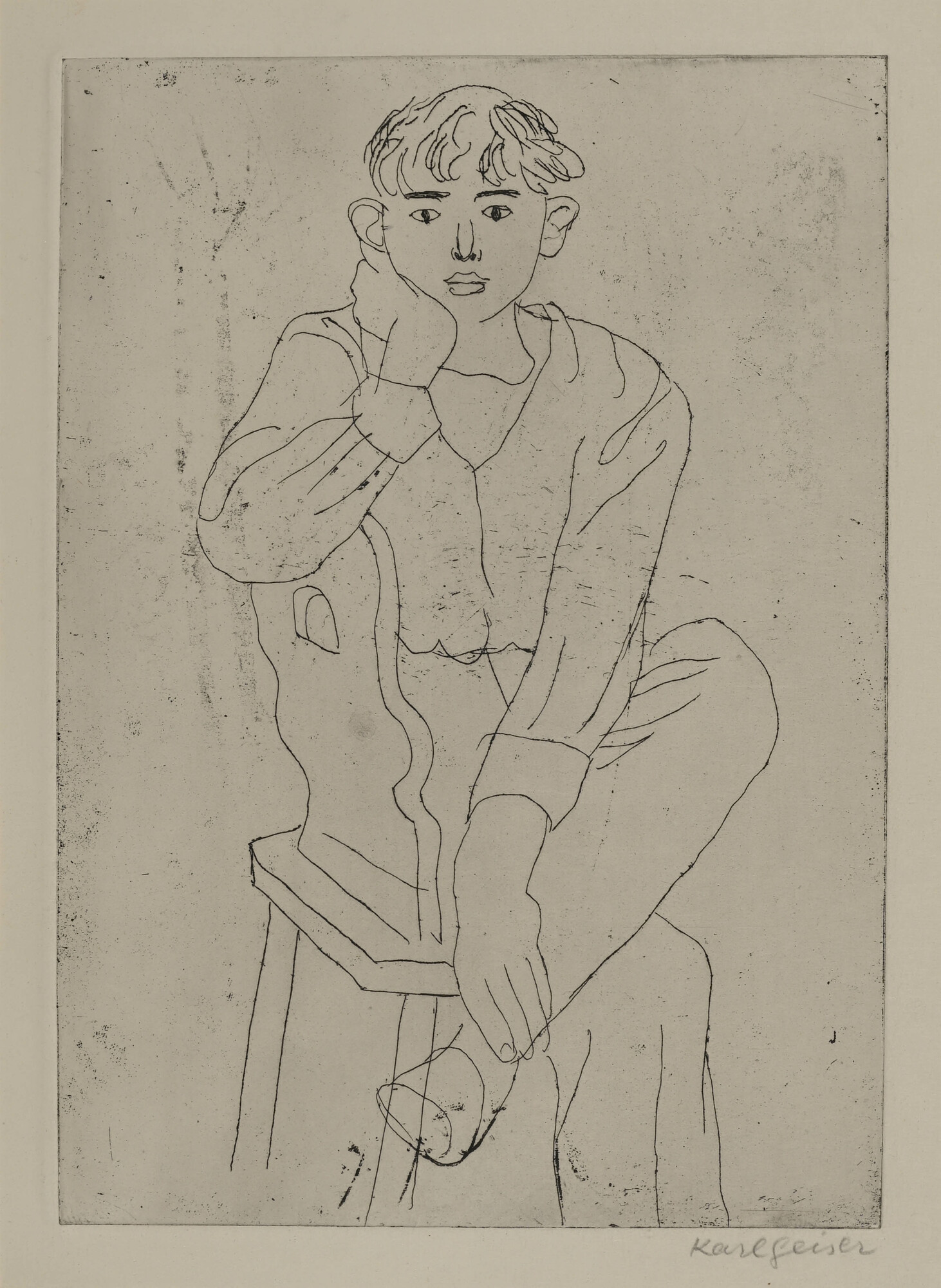 Karl Geiser, Sitting Boy