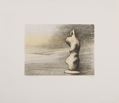 Standing Figure Storm Sky