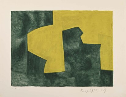 Composition verte et jaune (Composition green and yellow)