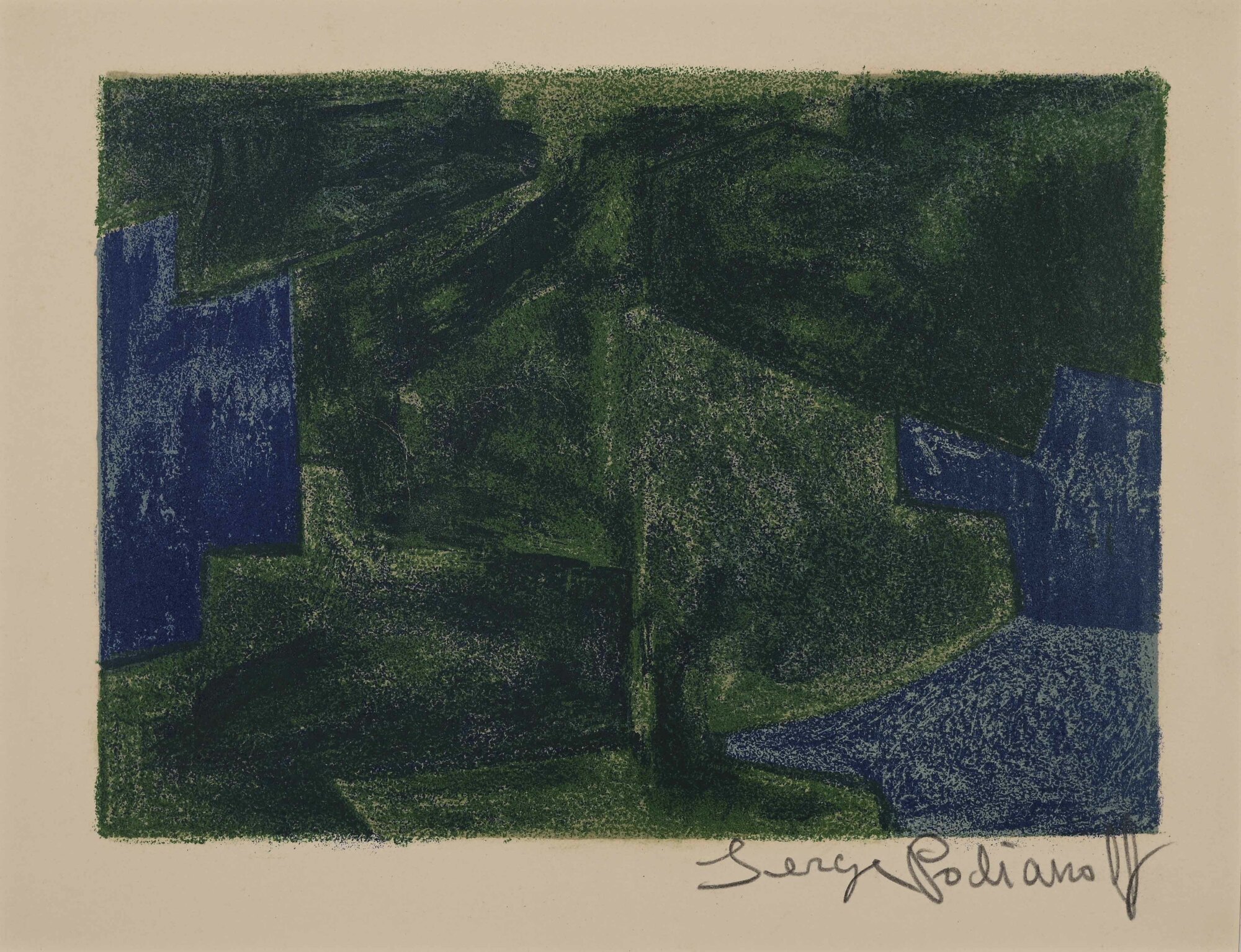 Serge Poliakoff, Composition bleu et verte (Composition blue and green)