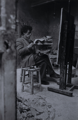 Giacometti im Atelier