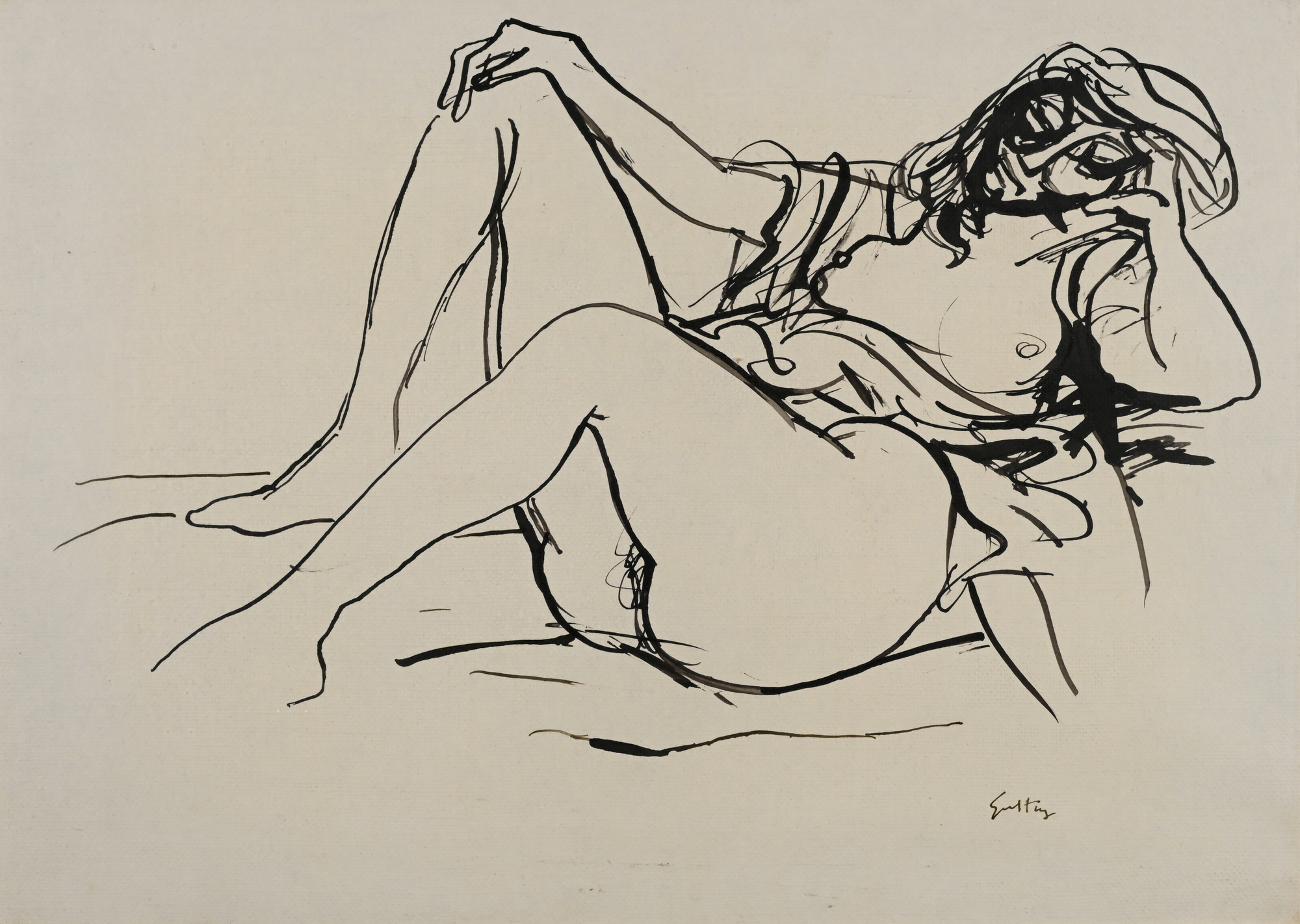Renato Guttuso, Nudo in riposo
