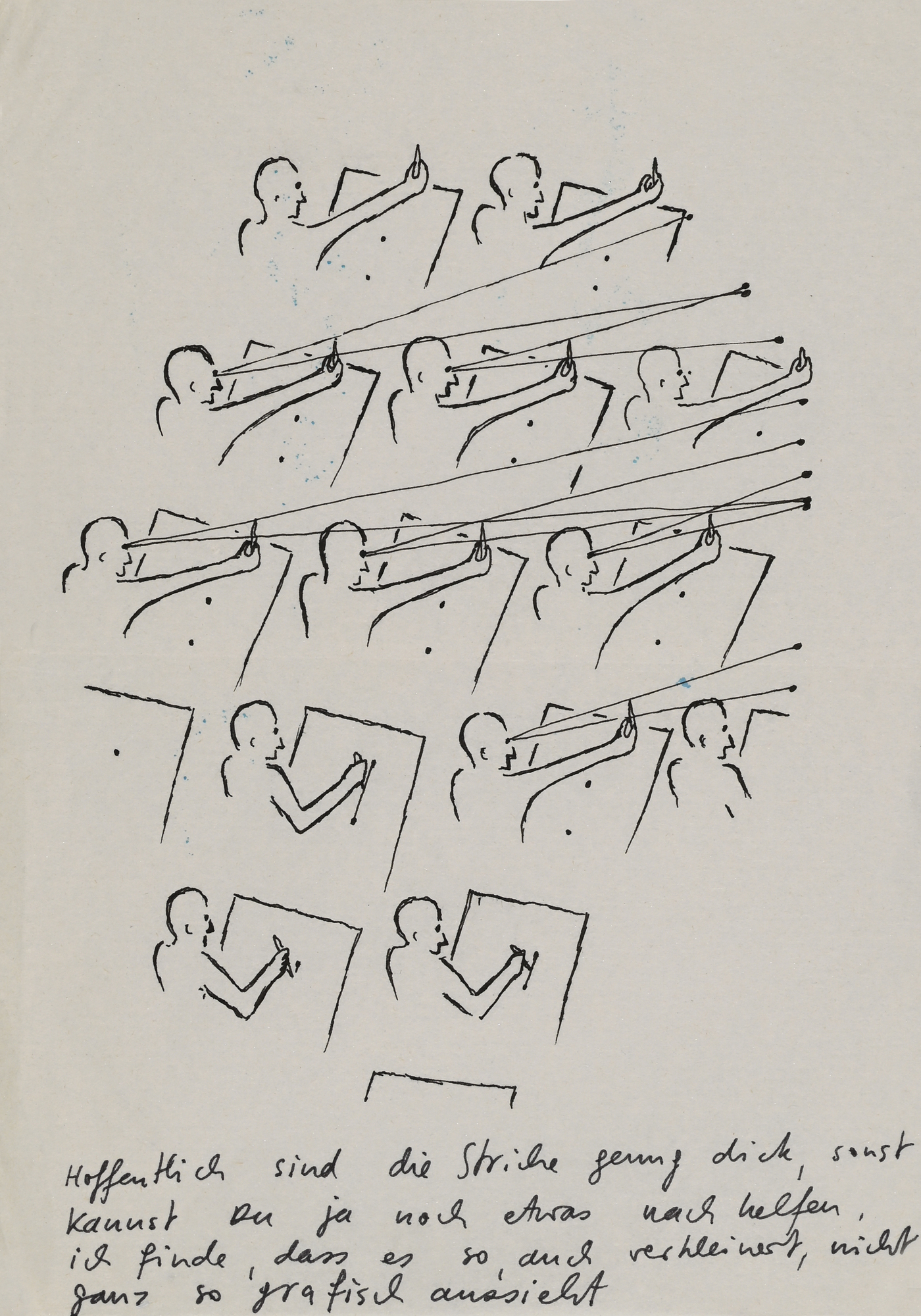 Markus Raetz, 4 sheets: Vorschläge für einen Briefkopf (Proposals for a Letter Head)