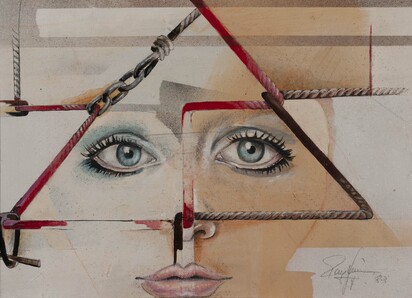 Geschminktes Gesicht, Manege (Maquillaged Face, Circus Ring)