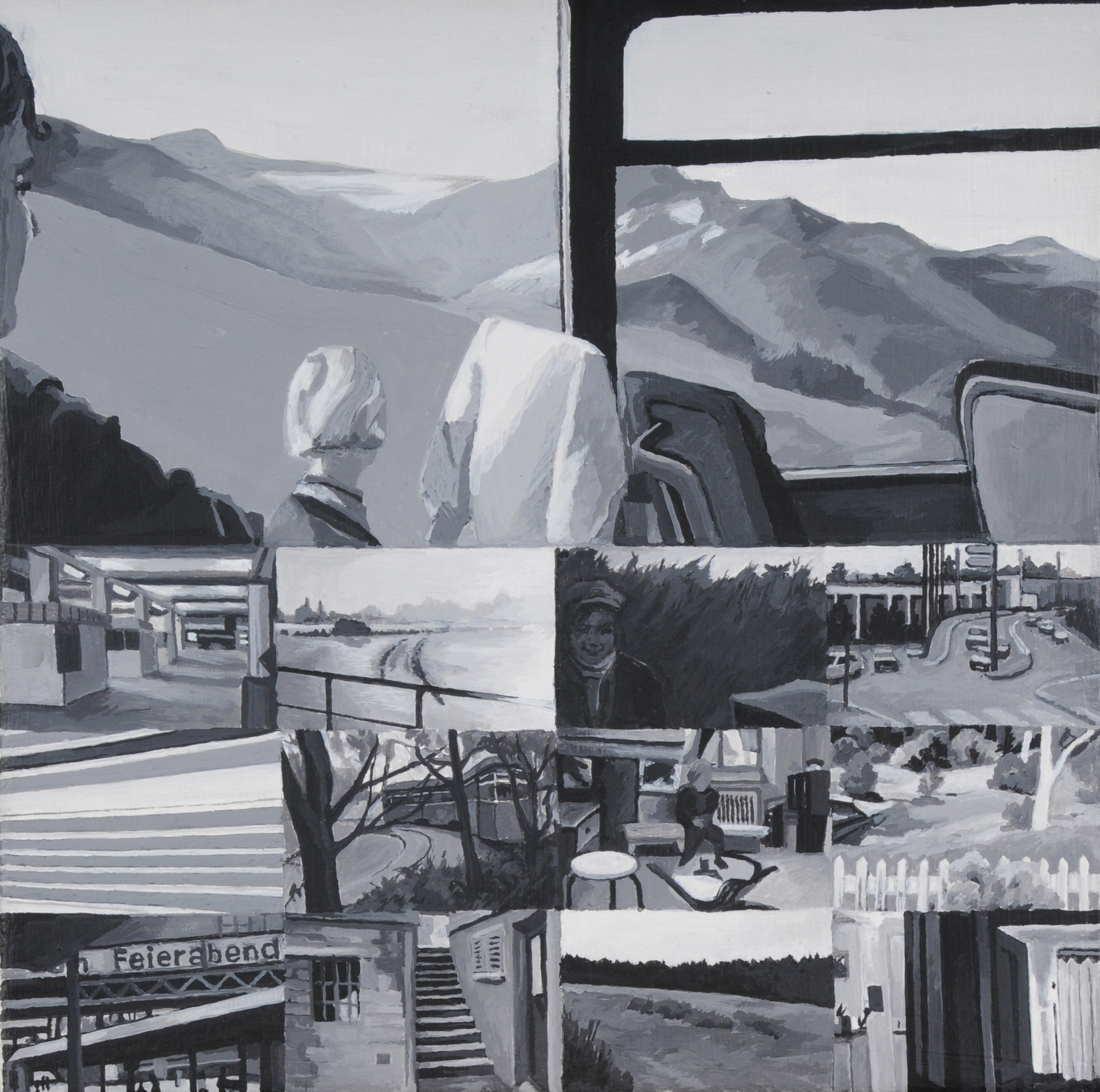 Toni Gassmann, 2 paintings: Untitled, 1993; Untitled, 1996