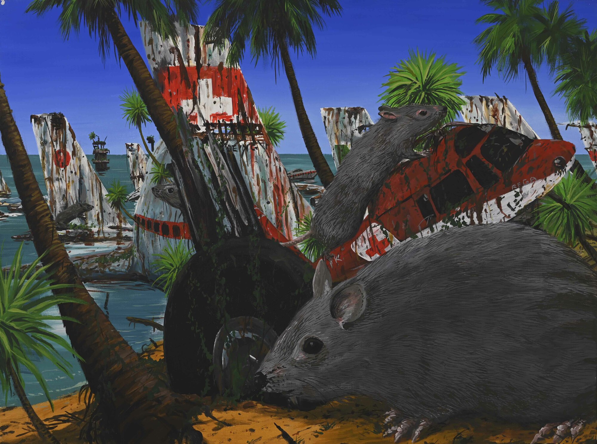 Fred Engelbert Knecht, Ratten in JFK Flughafen (Rats at the JFK Airport)