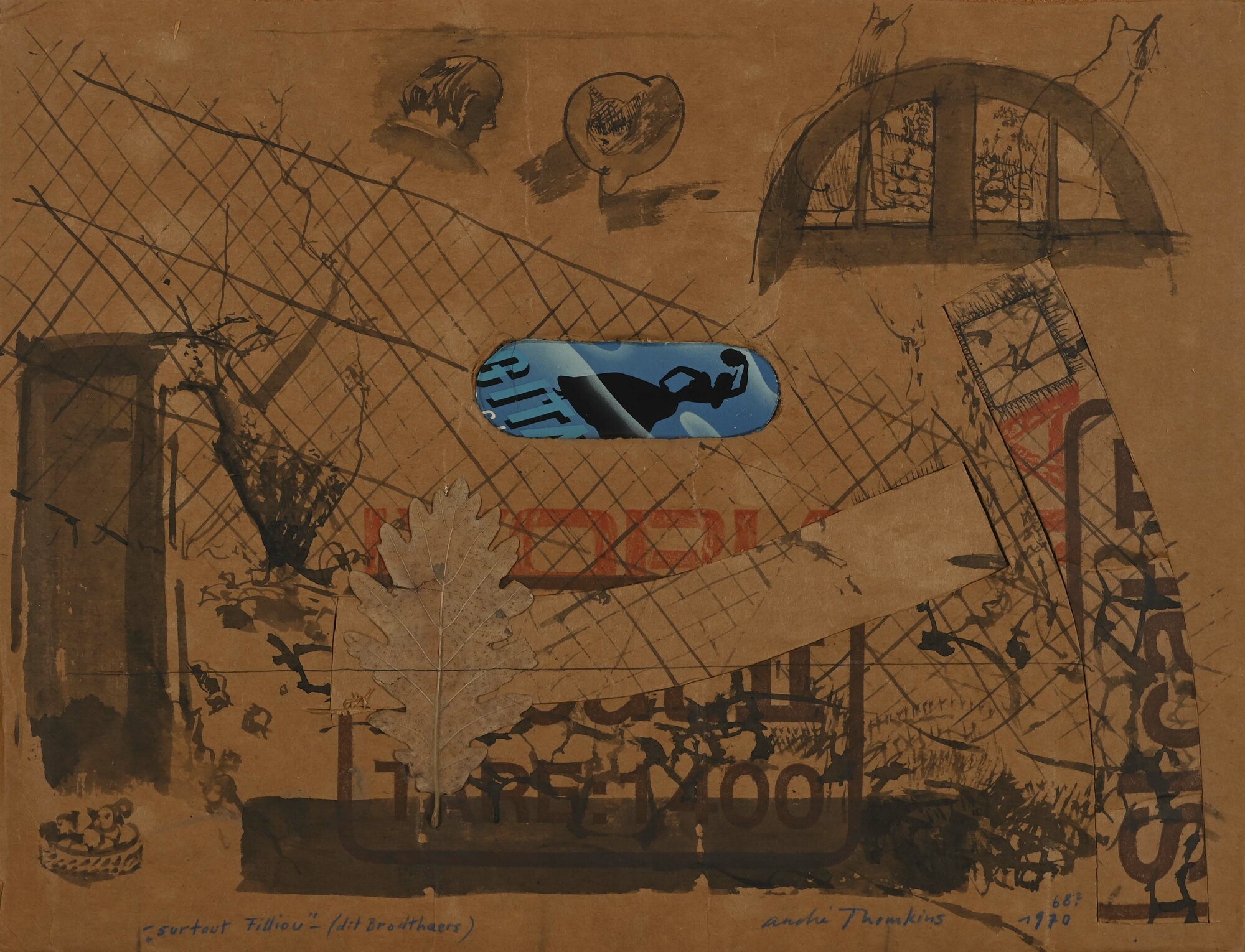 André Thomkins, "Surtout Filliou" - (dit Brodthaers)