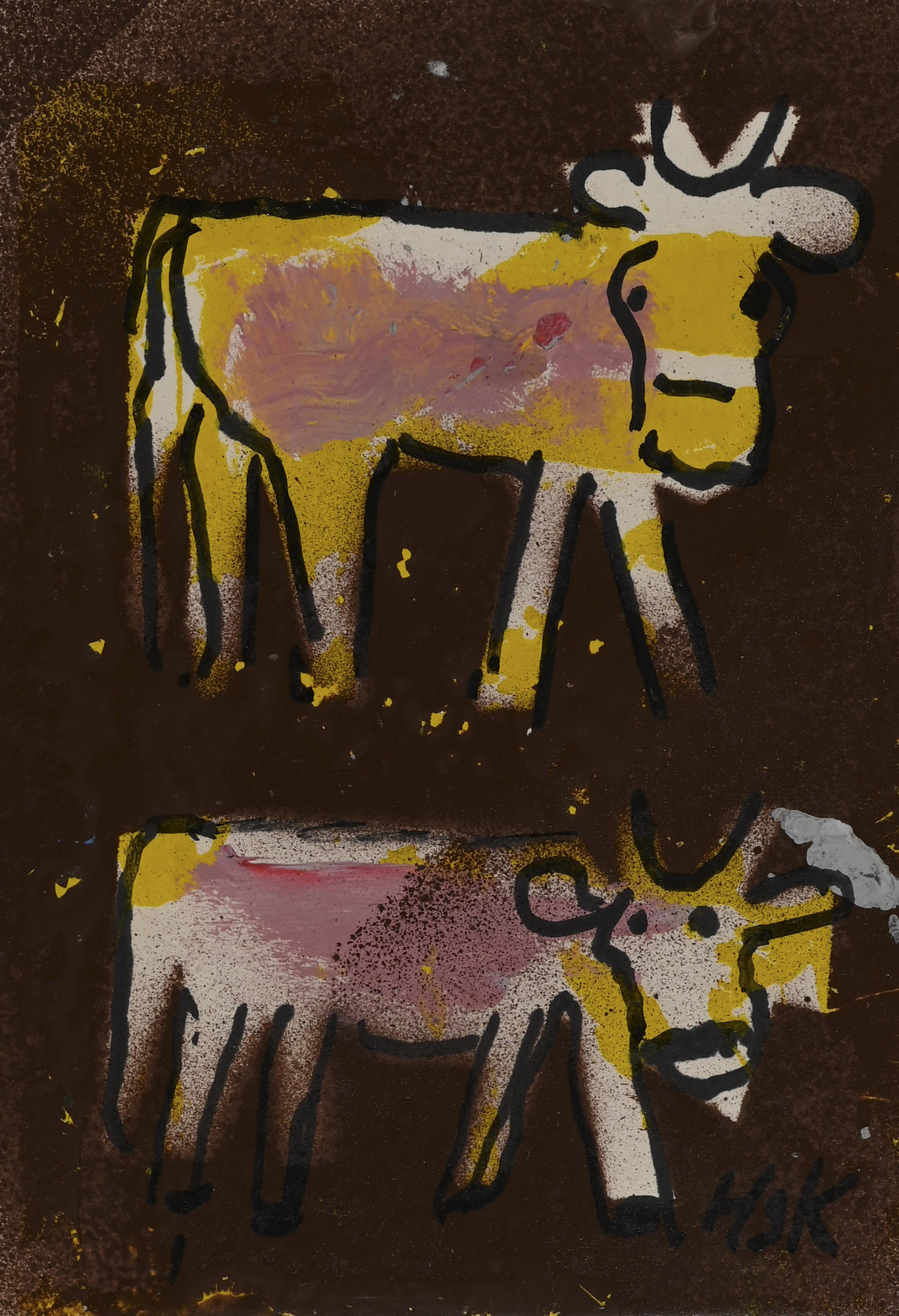 Hans Krüsi, Two Cows