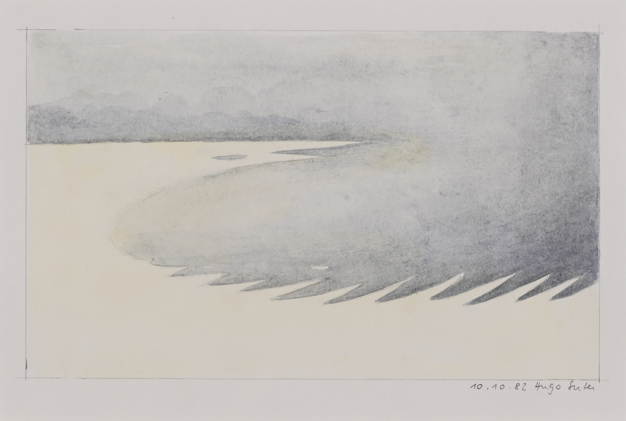 Hugo Suter, 2 works: G hat Zeit - Hitzetag, 2003; Untitled
