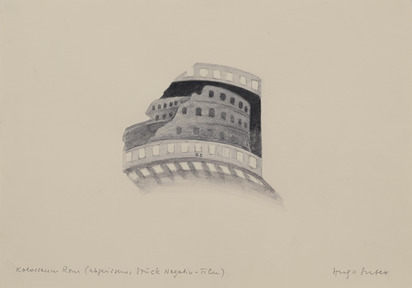 3 works: Kollosseum Rom; Wie mir die Haare täglich kunstvoller ins Lavabo entfallen; Untitled, 1991/93
