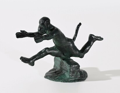 Untitled (Monkey jumping, with forward stretched arms)