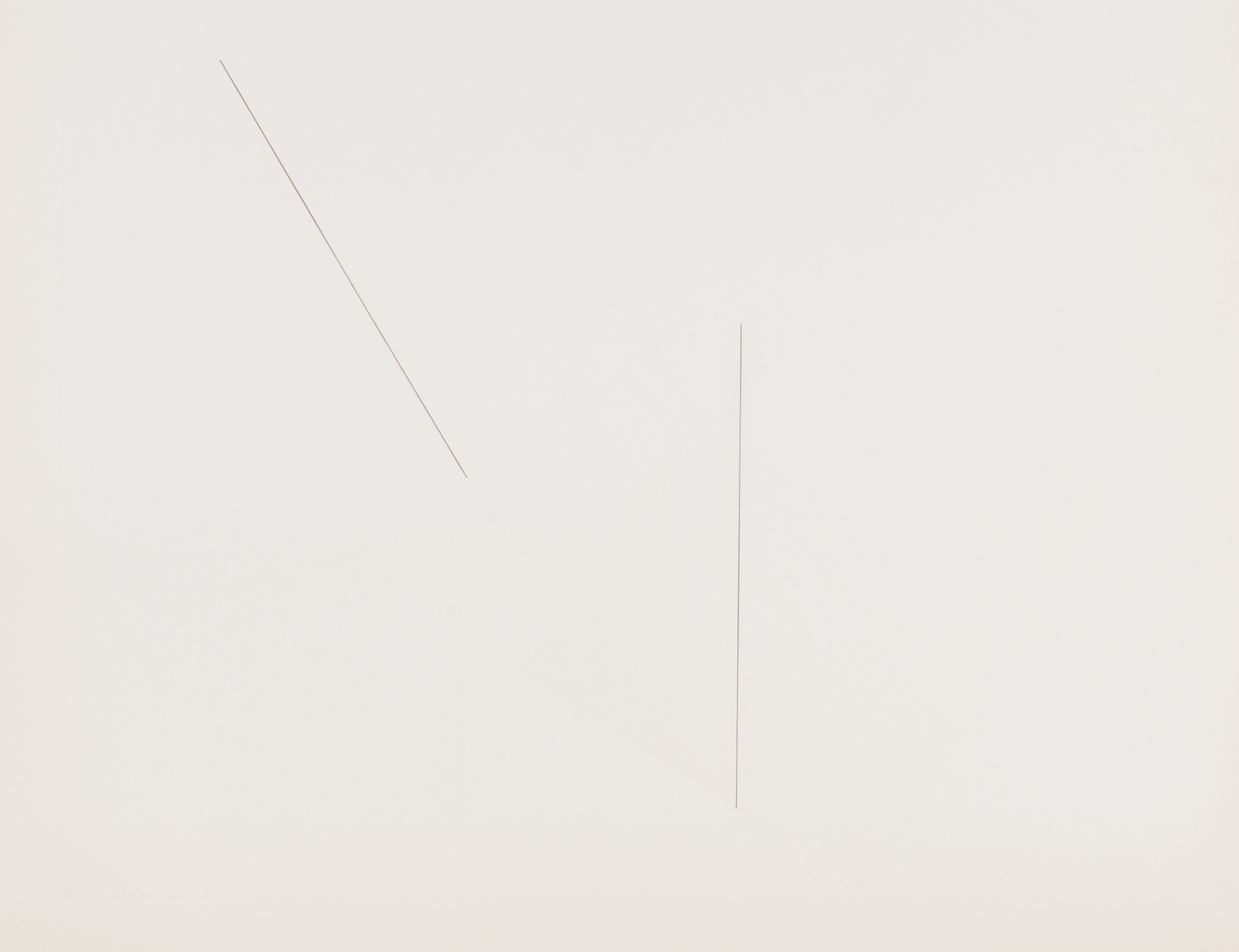 Grafik 20. Jh. , 2 Blätter: François Morellet, 1981; Renato Santarossa, 1981