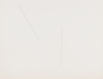 2 Blätter: François Morellet, 1981; Renato Santarossa, 1981