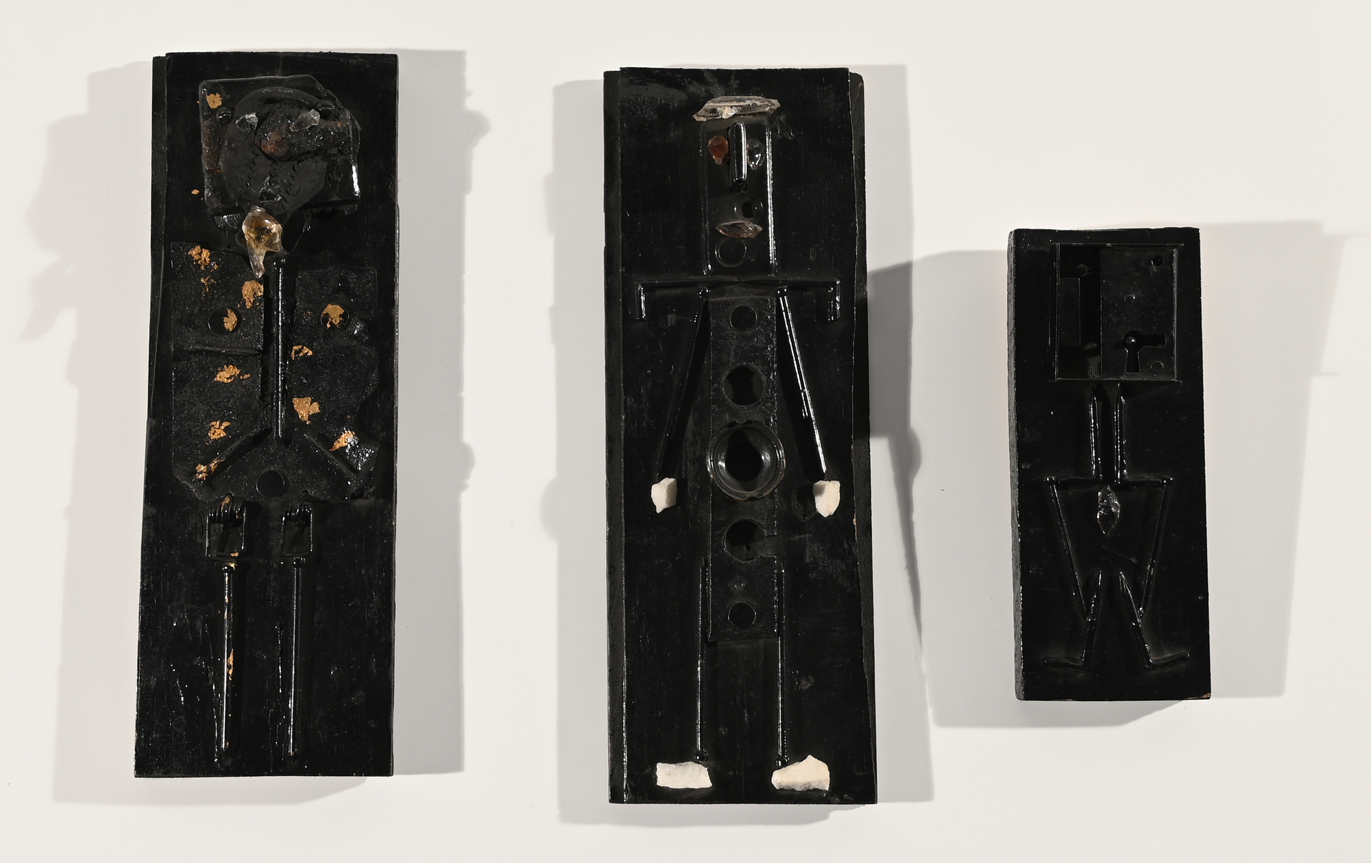 Paul van Hoeydonck, 3 Reliefs: Robot; ohne Titel (2)