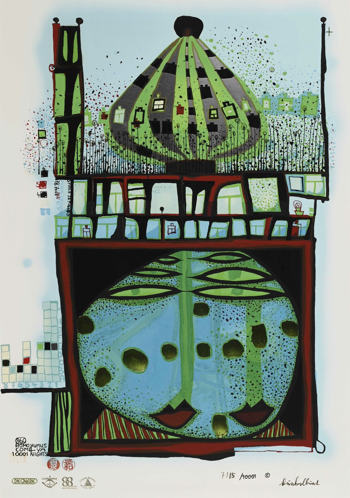 Friedensreich Hundertwasser, 10002 nights Homo Humus come va how do you do