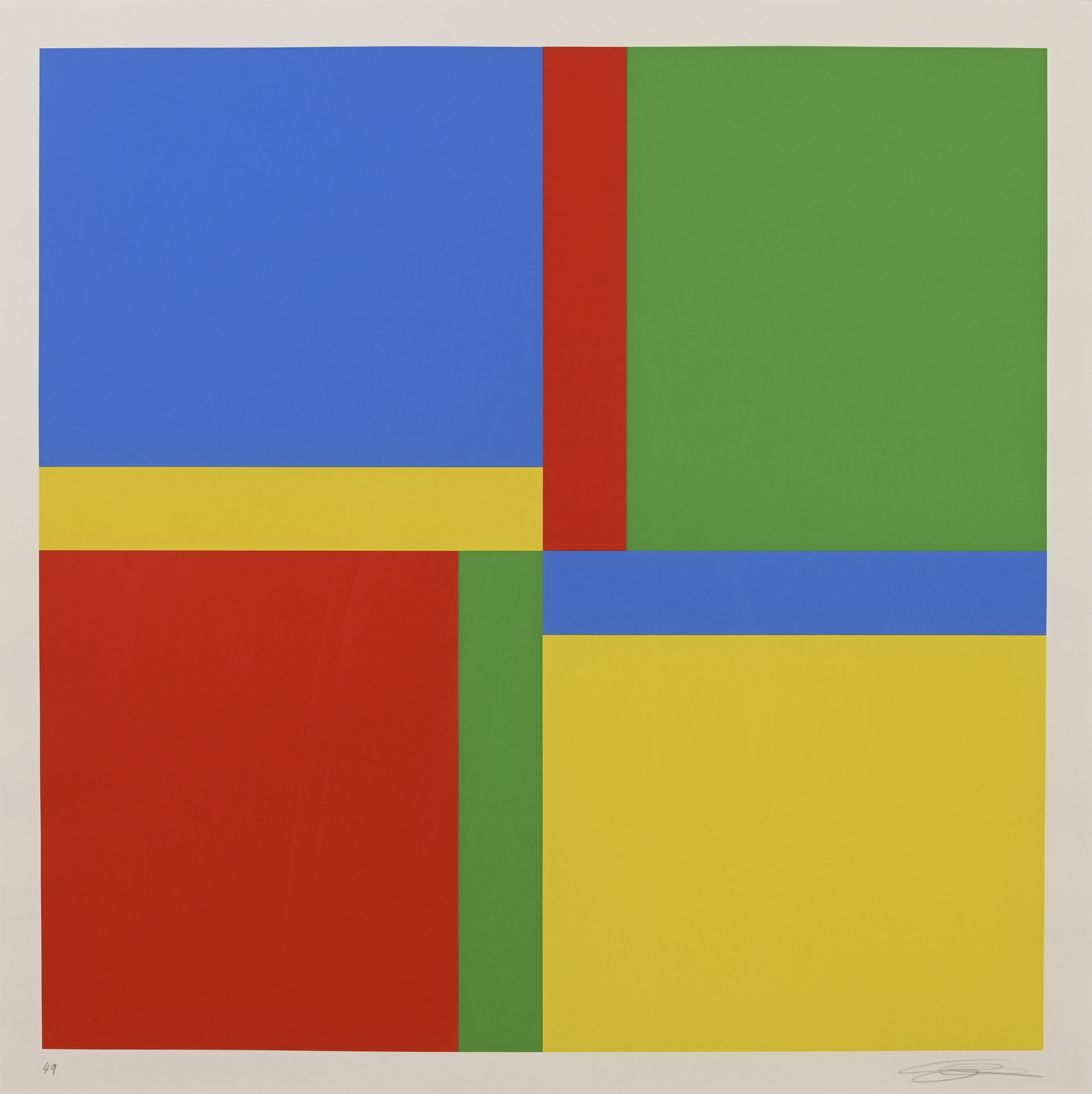 Richard Paul Lohse, 4 sheets: 4 x 4 Bewegungen um eine Achse