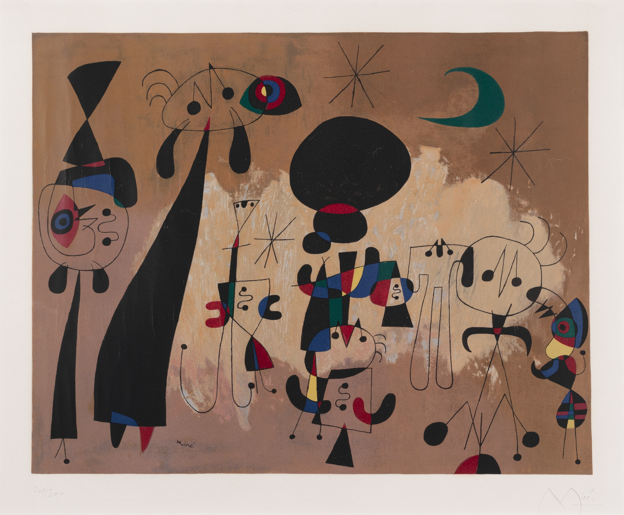 Joan Miró, nach. Femme, lune, étoile