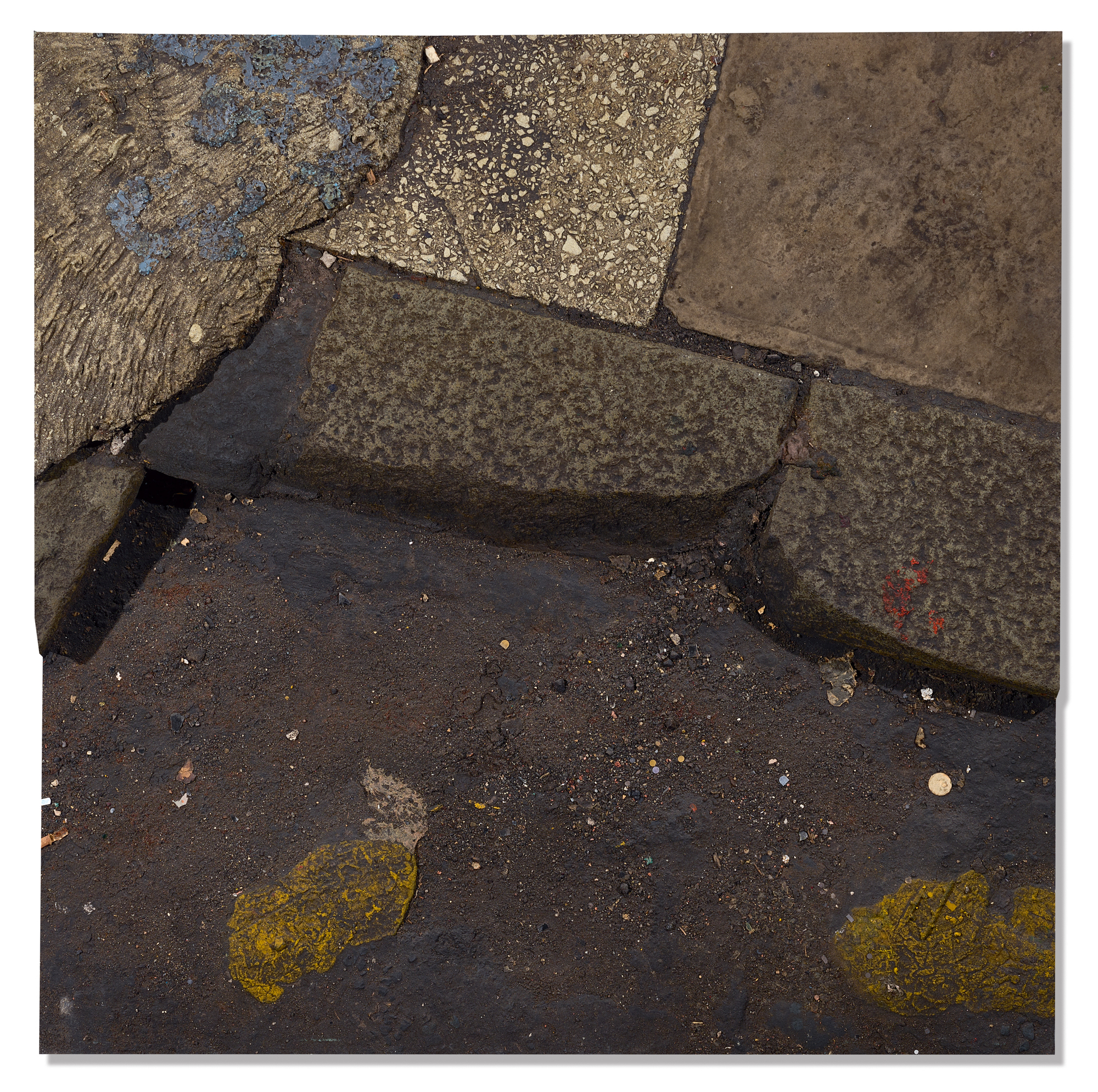 Boyle Family, Study of a Gutter with Blue + Orange Paint Splashes - Westminster Series