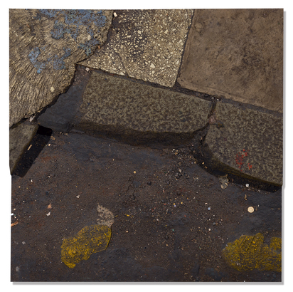 Study of a Gutter with Blue + Orange Paint Splashes - Westminster Series