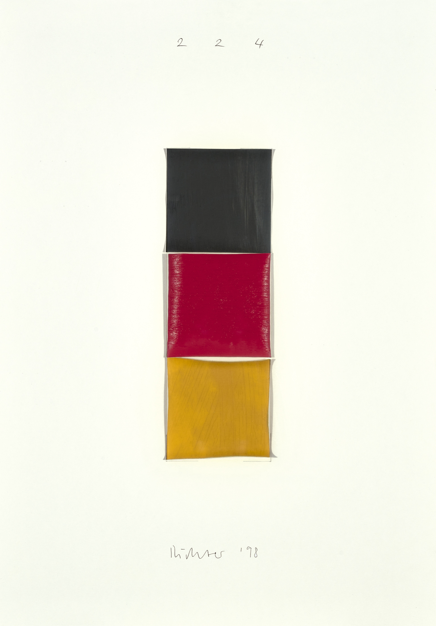 Gerhard Richter, Schwarz, Rot, Gold I