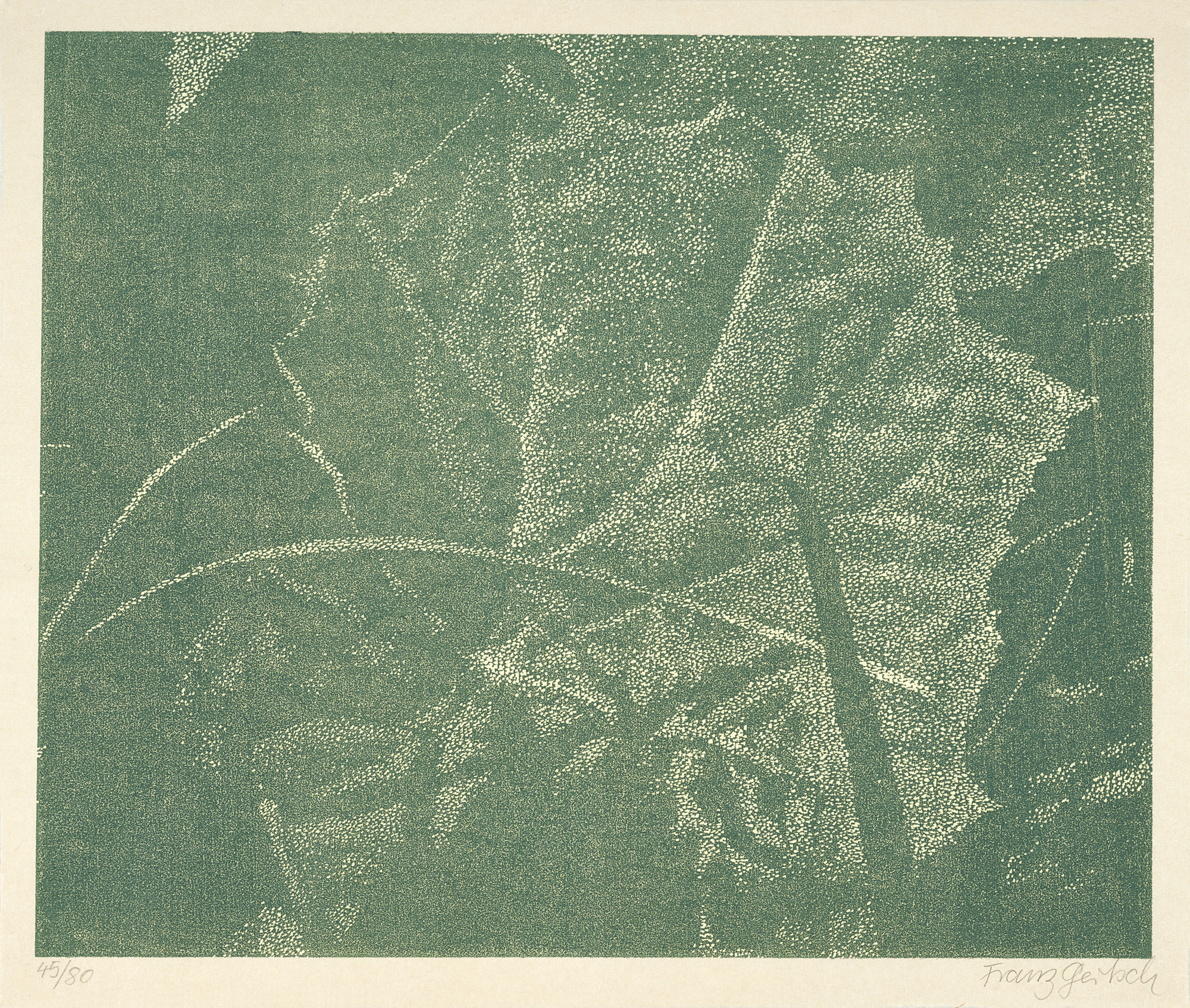 Franz Gertsch, Book. Franz Gertsch, Woodcuts. Die Kunst liegt in der Natur. Wer sie herausreissen kann, der hat sie
