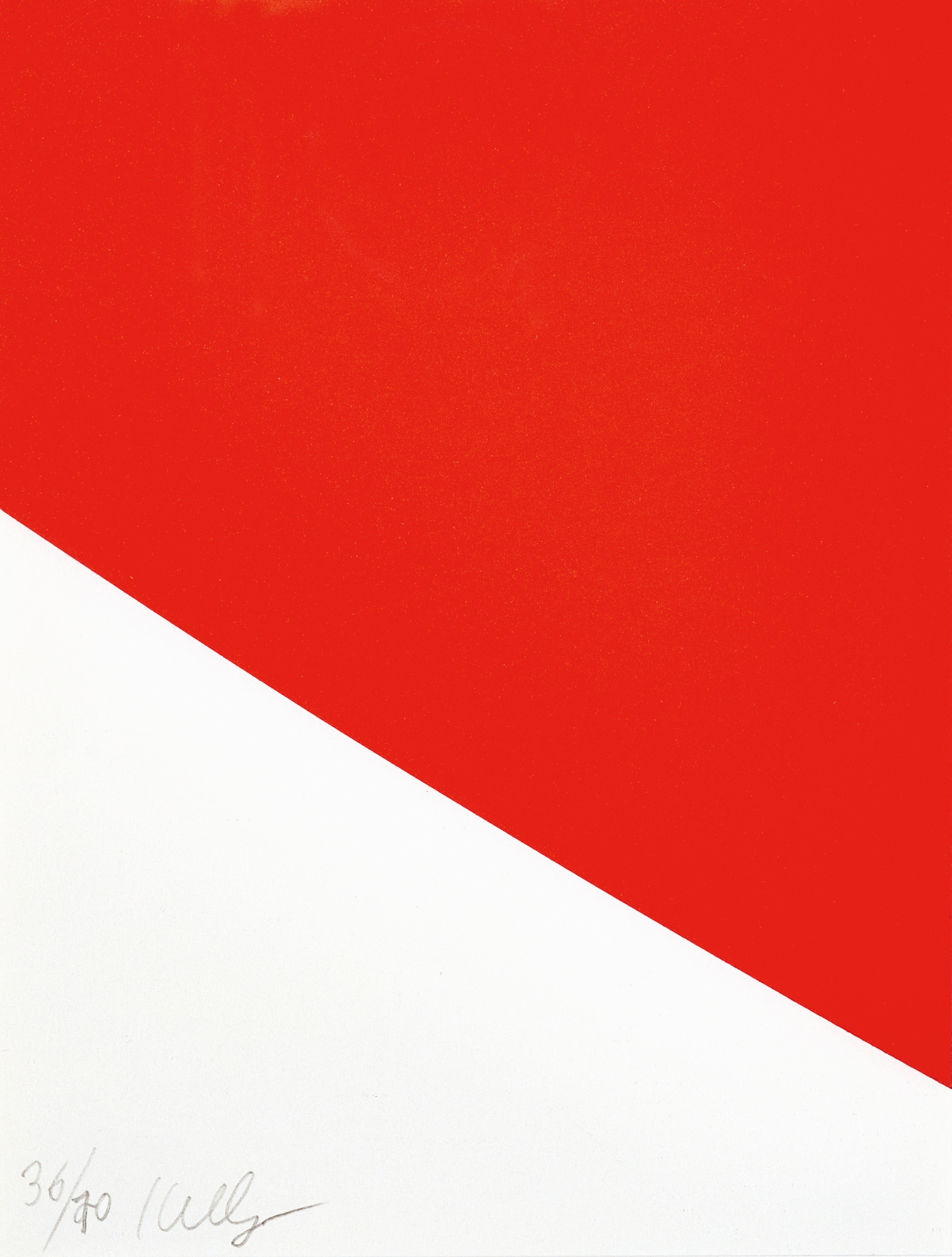Ellsworth Kelly, Red Curve (for Parkett No. 56)