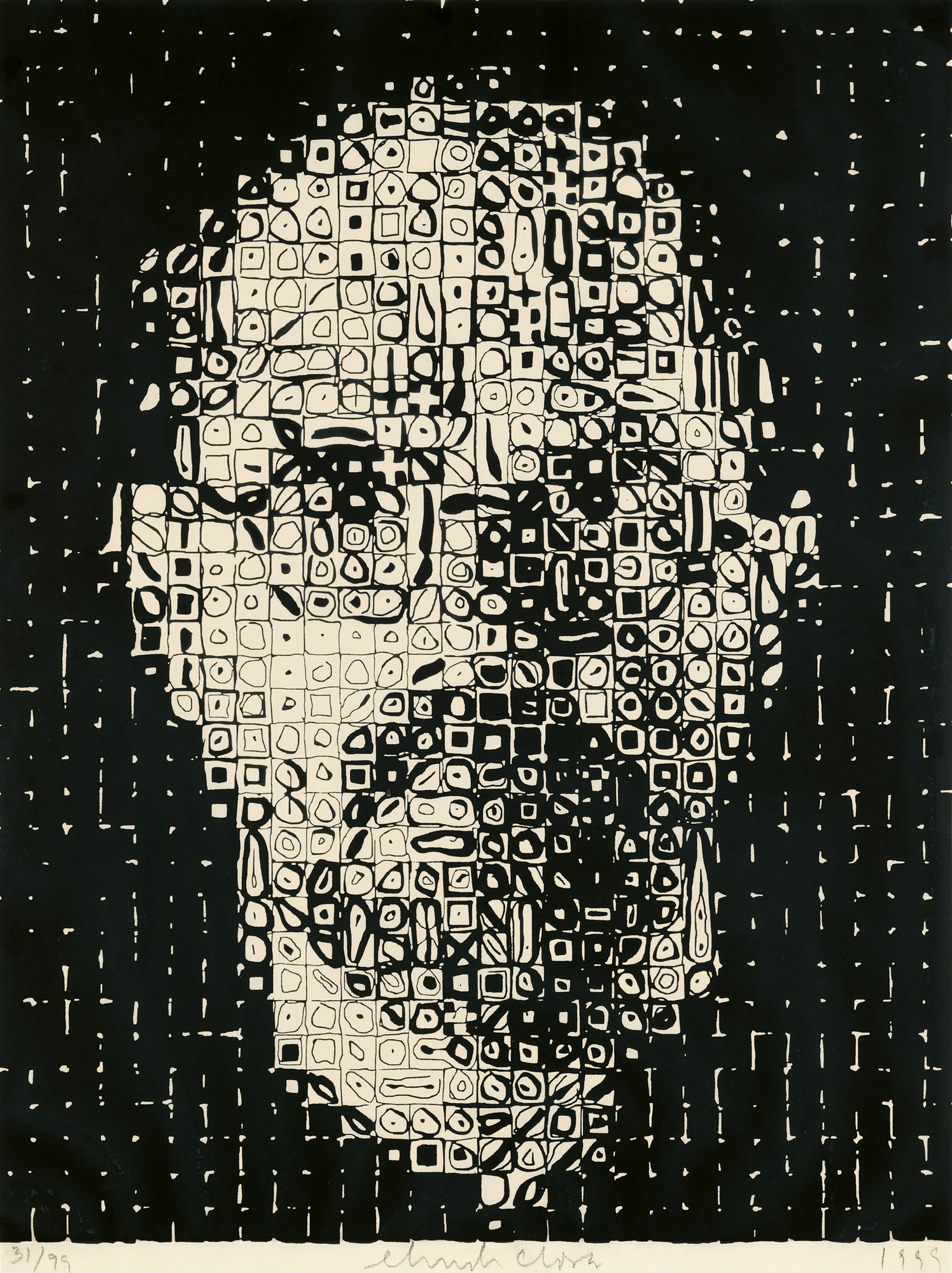 Chuck Close, Self Portrait