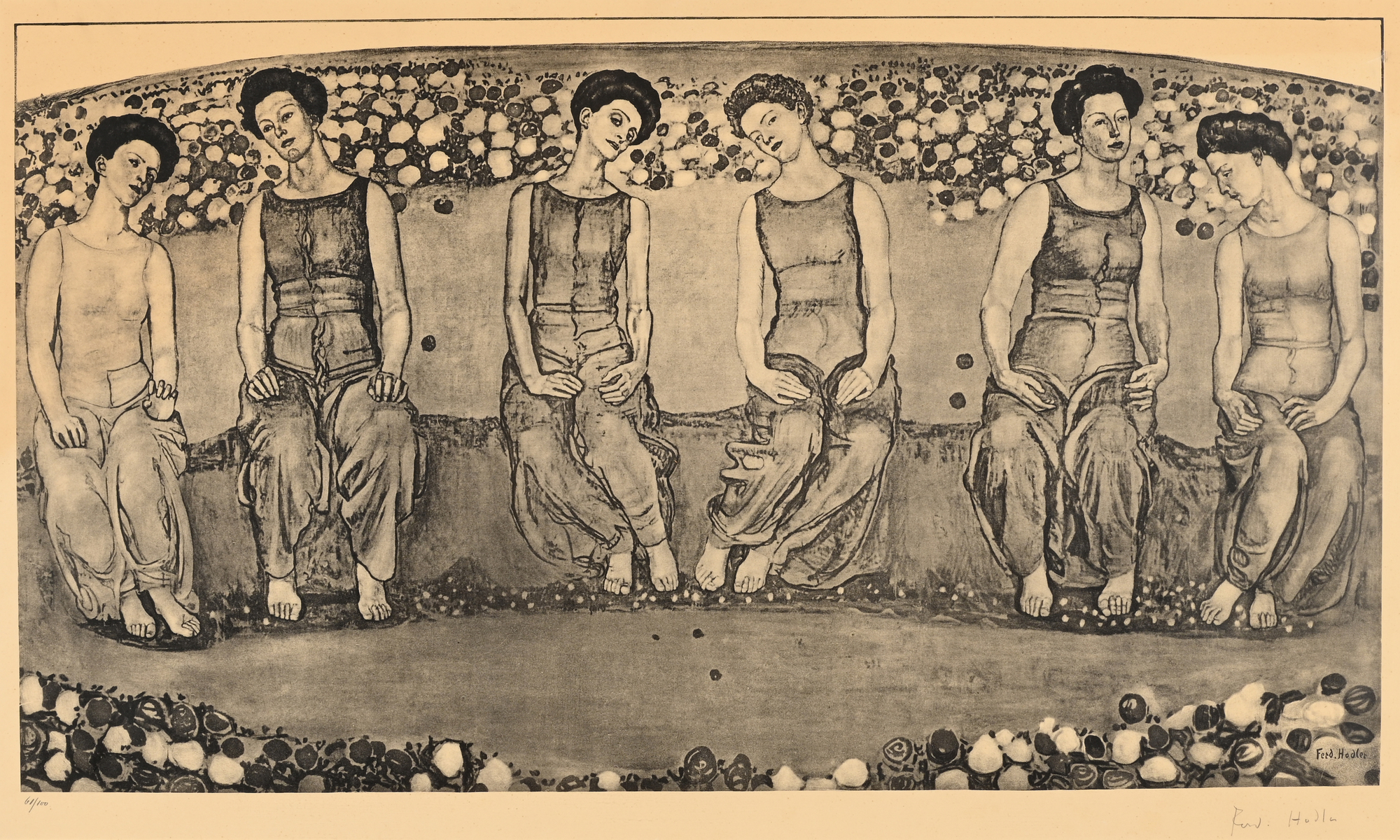 Ferdinand Hodler, Die heilige Stunde mit sechs Figuren