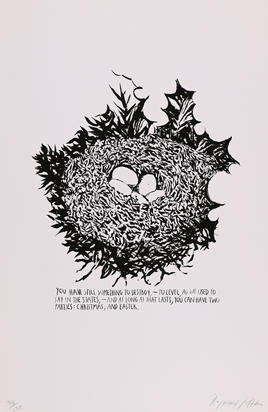 2 Blätter: No Title (He could not), 2008; No Title (You have still), 2002