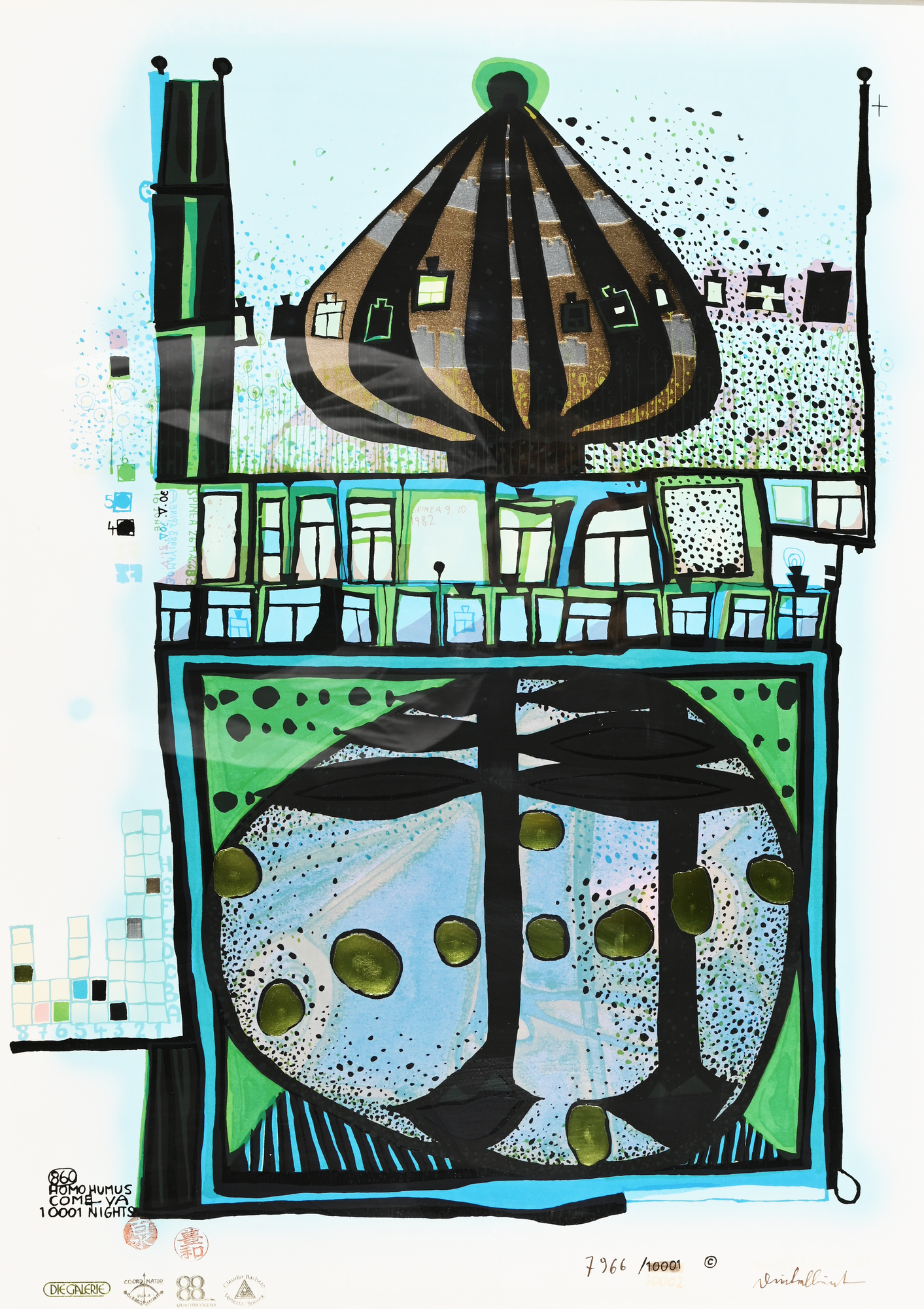 Friedensreich Hundertwasser, 10002 nights Homo Humus come va how do you do