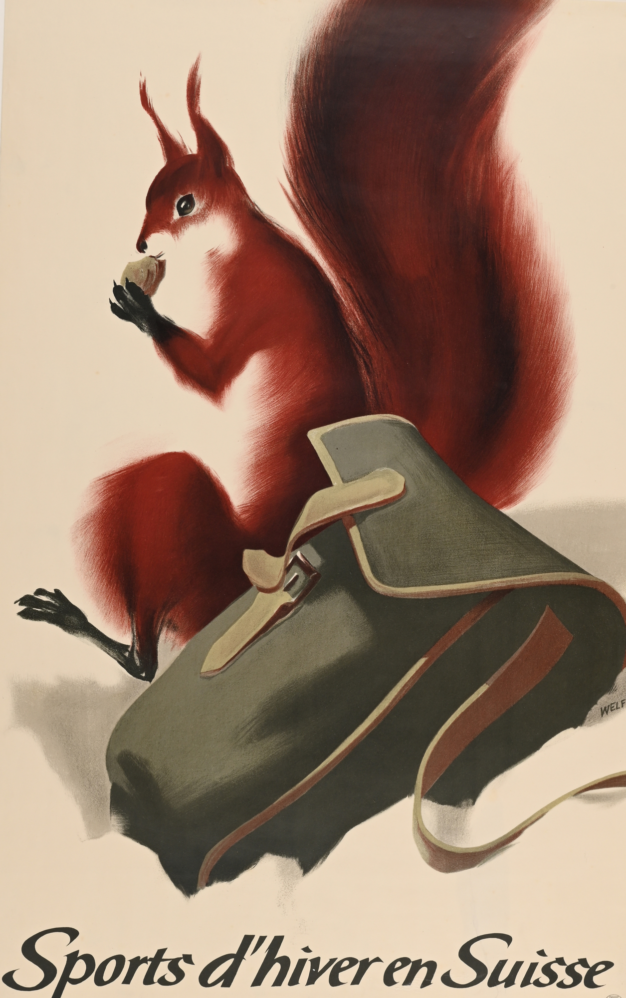 Edmund Welf, Poster. Sport d'hiver en Suisse