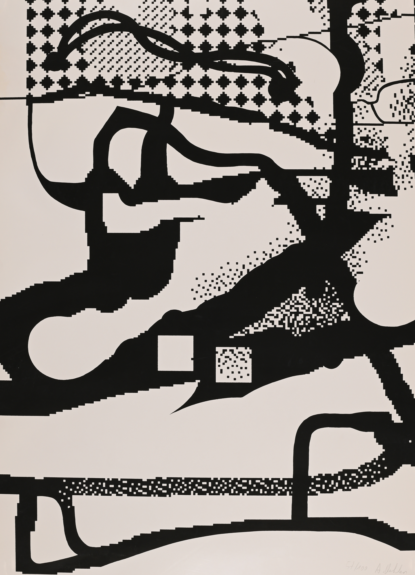 Albert Oehlen, Ohne Titel (Computerbild)