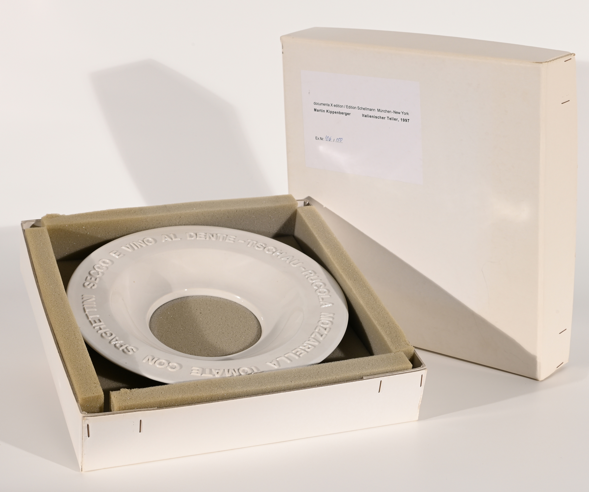 Martin Kippenberger, Italian plate
