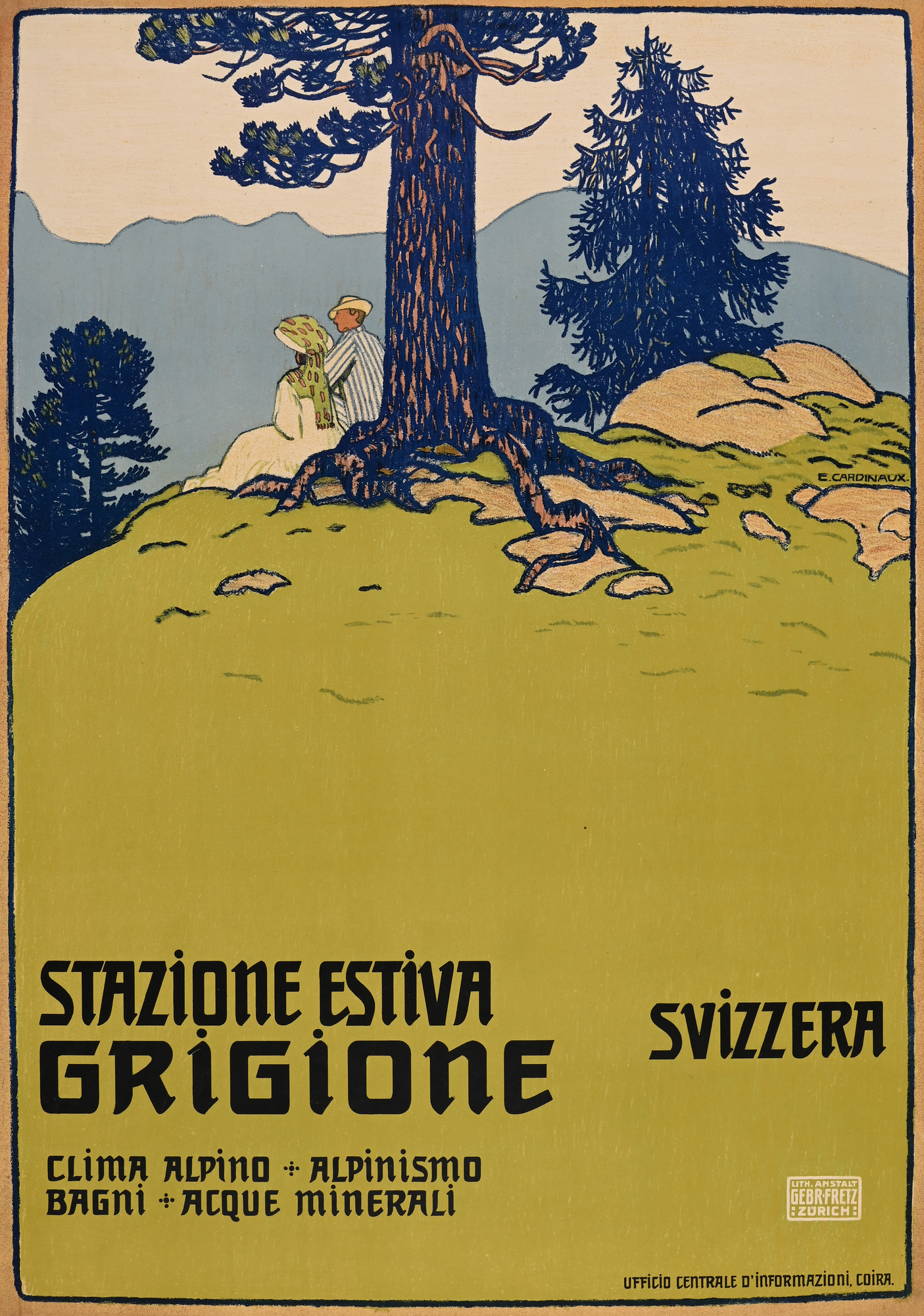 Emil Cardinaux, Stazione Estiva Grigione, Svizzera