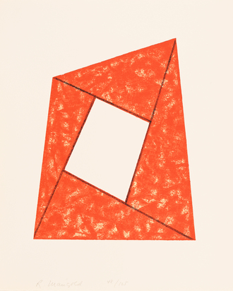 2 Blätter: Irregular grey frame, 1988; Irregular red frame, 1988