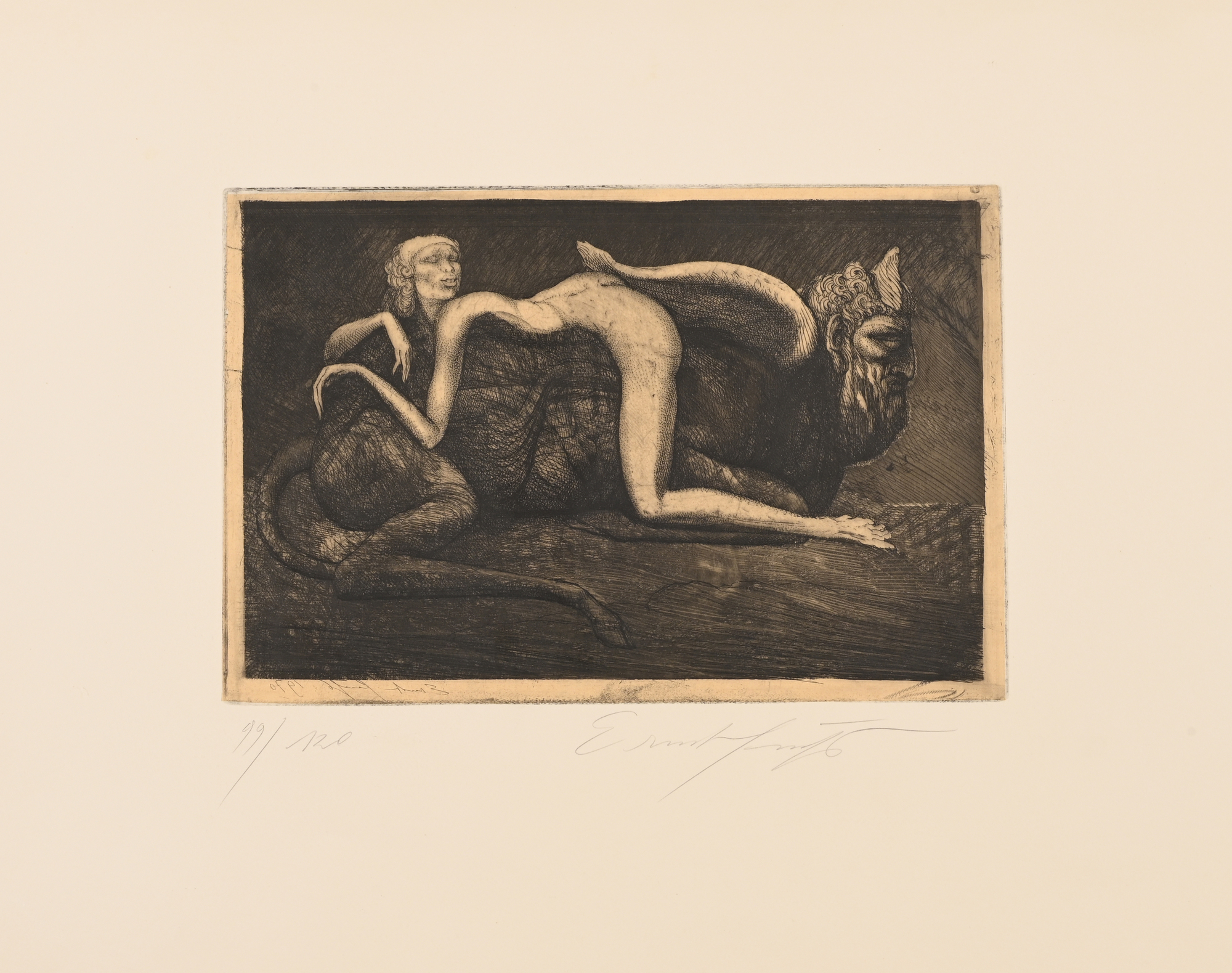 Ernst Fuchs, Liebesspiel der Nymphe