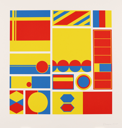 8 Blätter: Matt Mullican, 2010; Richard Artschwager, 2005; Philippe Decrauzat , 2010 (4); Francis Baudevin, 2008 (2)