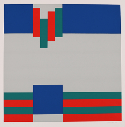 2 Blätter: Permutation, 1969; Rot plus Grün, 1965