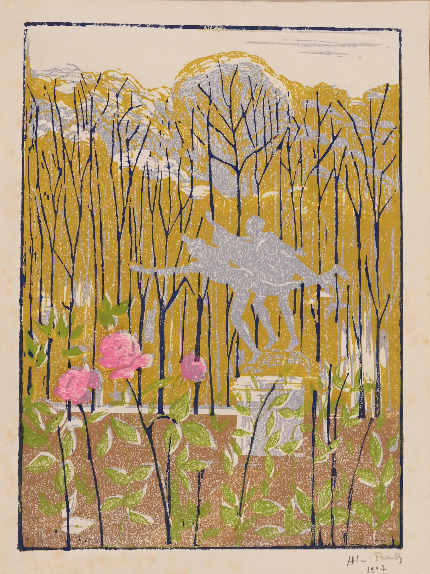 Alice Bailly, 2 sheets: Untitled