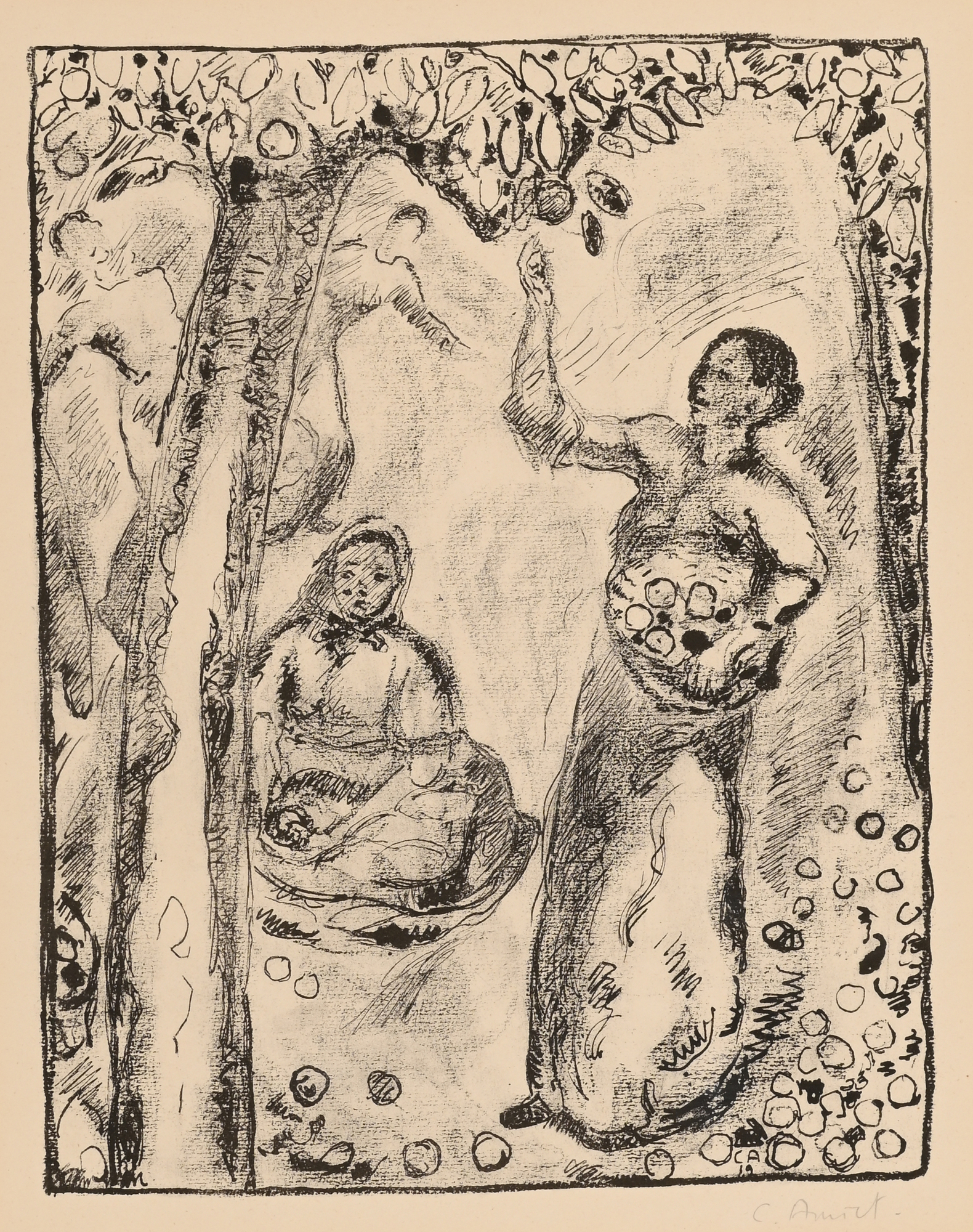 Cuno Amiet, 2 sheets: Die Kunst, 1960; Obsternte, 1919