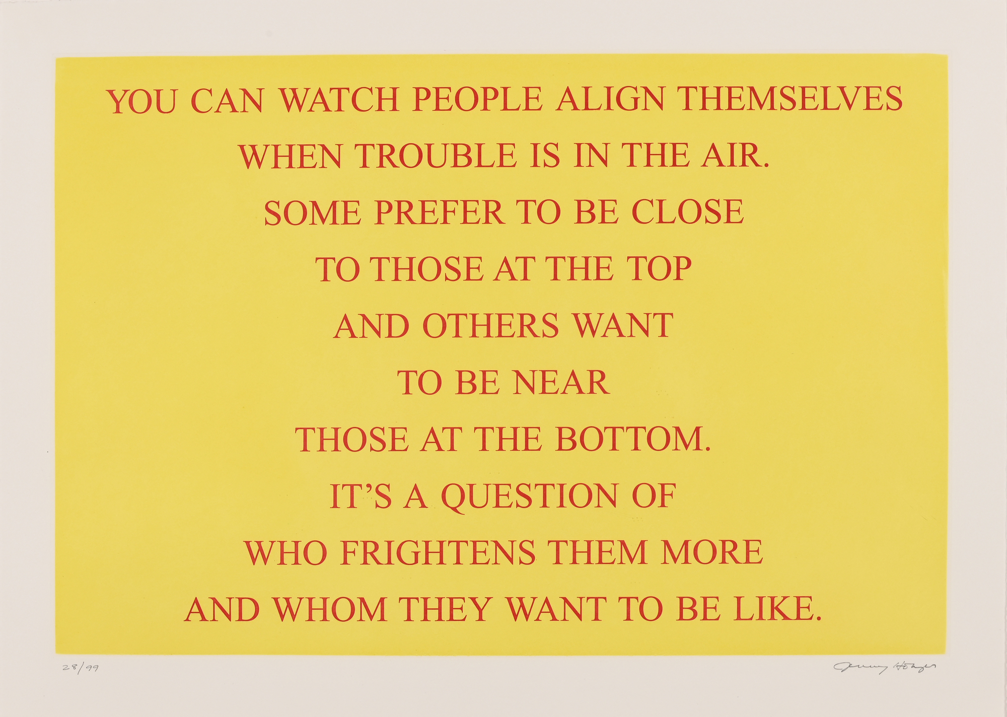 Jenny Holzer, Selection from Living 1980-82
