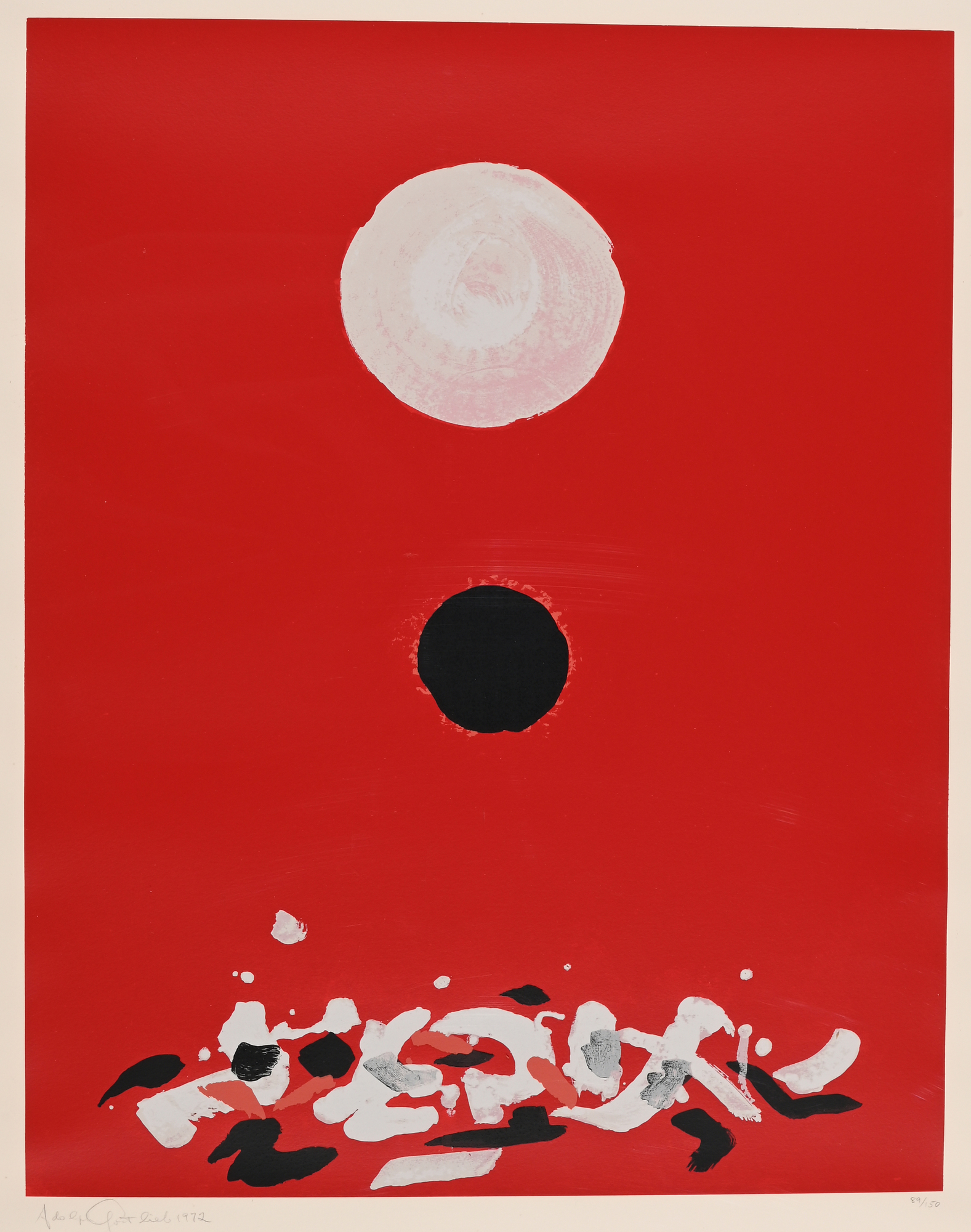 Adolph Gottlieb, Crimson Ground