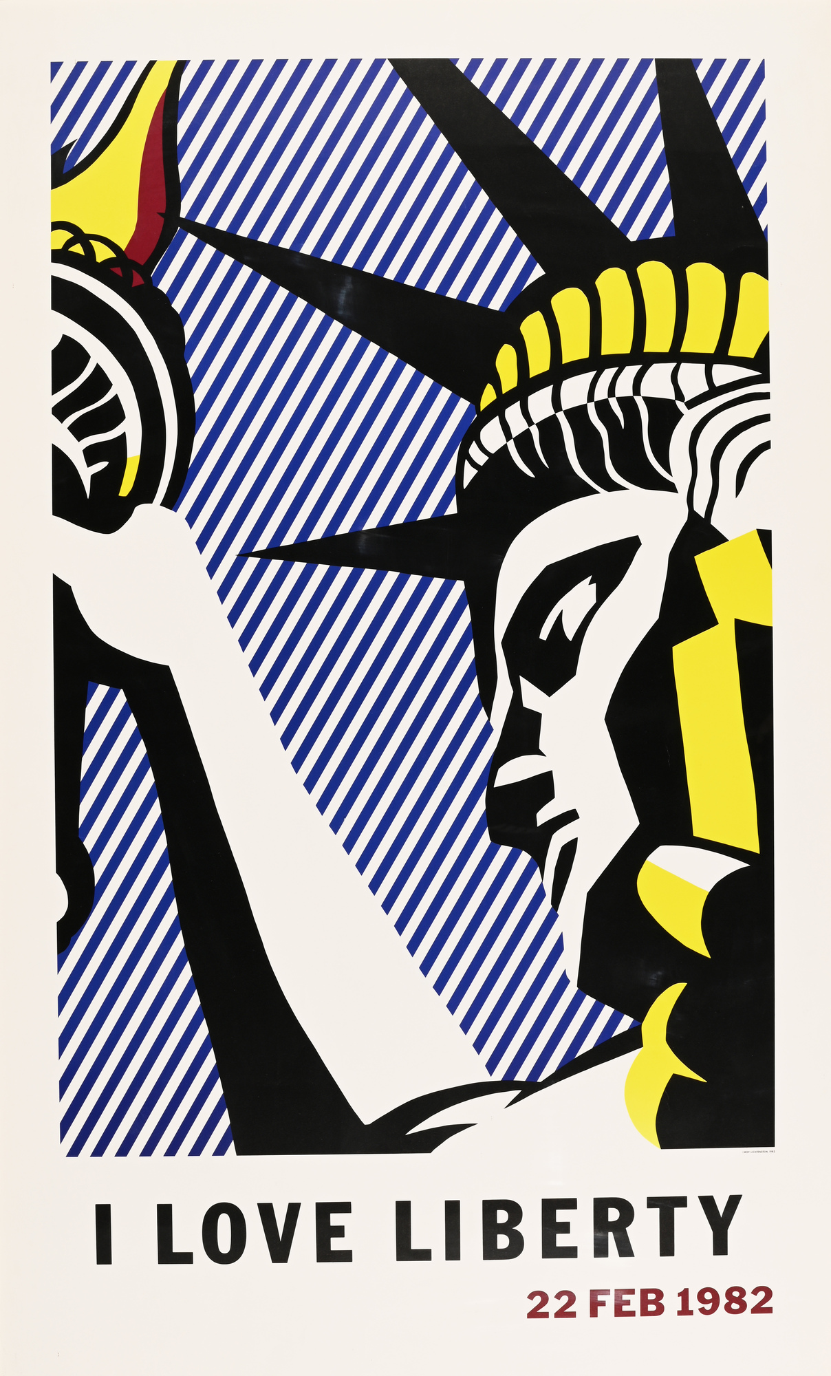 Roy Lichtenstein, Poster: I Love Liberty